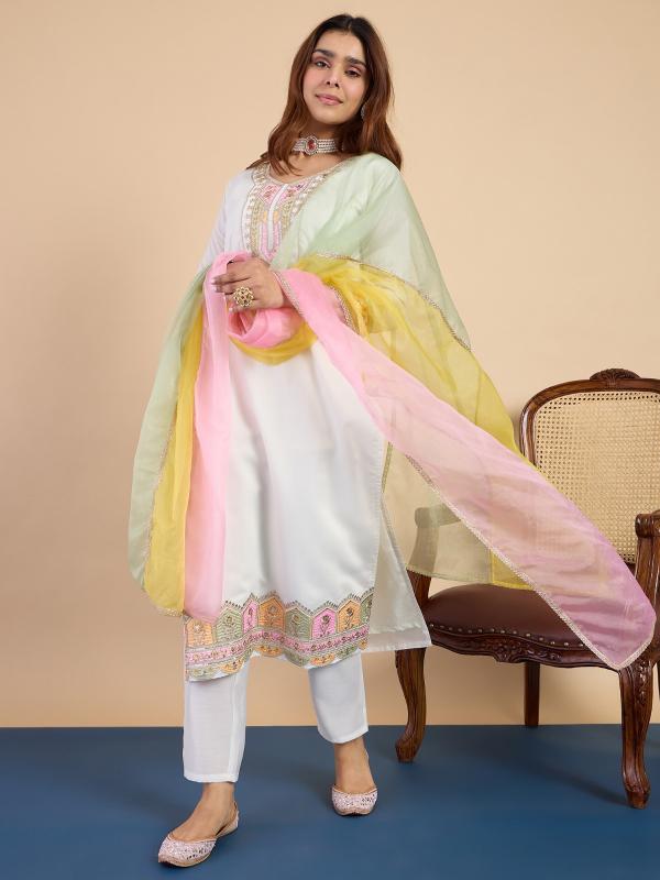 VP 9843 O Women's Designer Kurta Pant Set Premium Pattern Collection